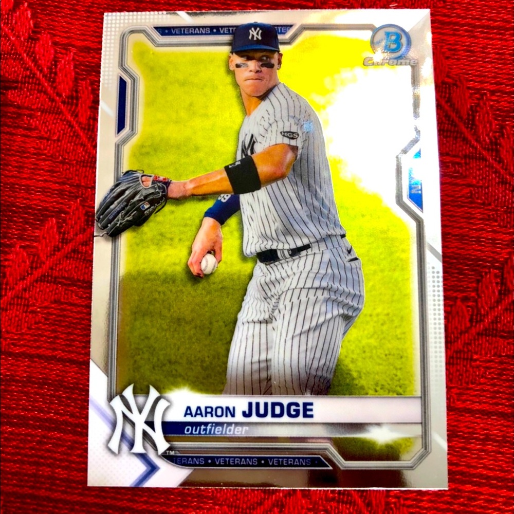 Yankee 3 card lot. Superstar Aaron Judge, rookie Clarke Schmidt, star G.Torres